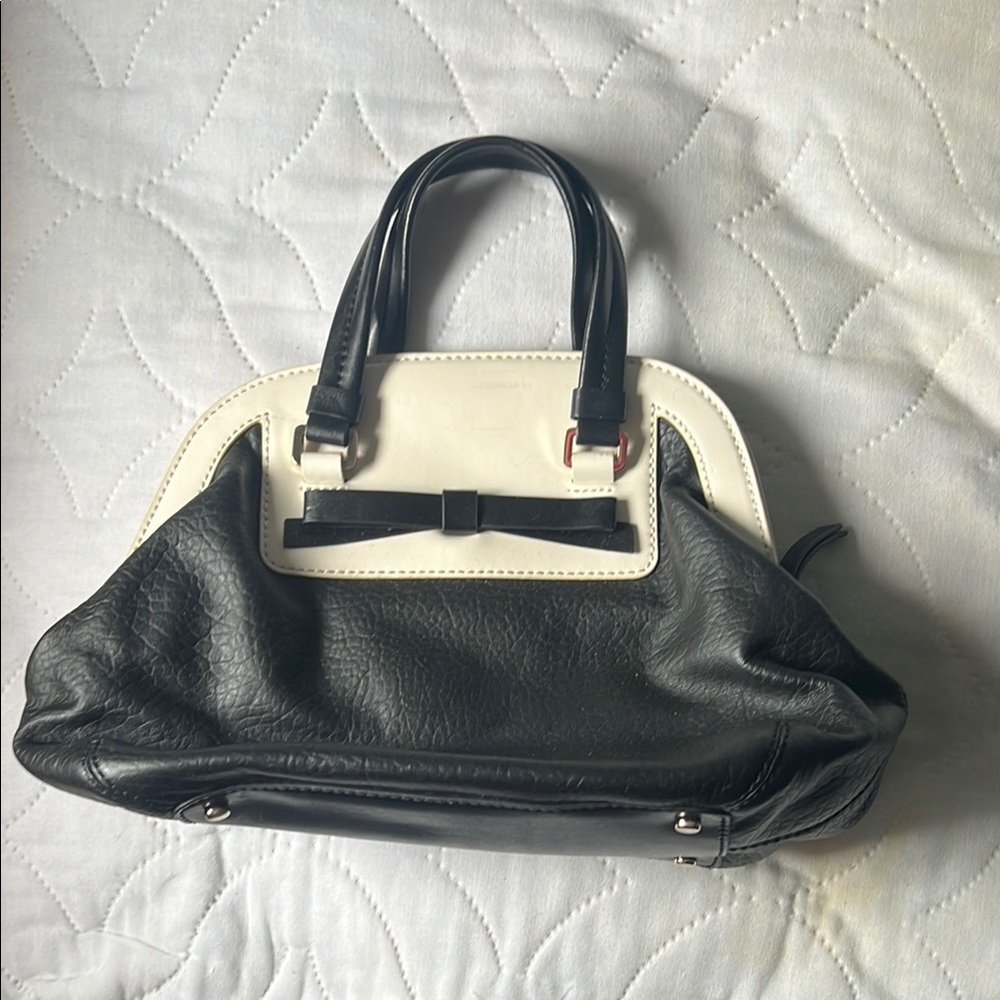 Elegant Black and White Women's Handbag